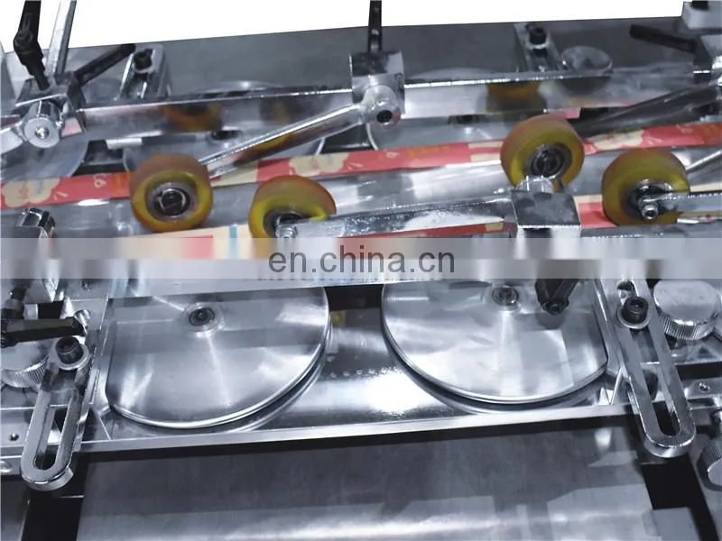 HSD400 Small Mini Used semi Automatic Flat V Bottom Food Shopping Paper Bag Making Machine