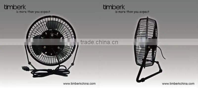 High quality metal DC usb fan 6 inch