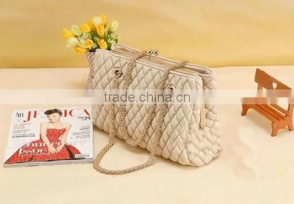 New fashion striping ladies handbag , elegant women's handbags