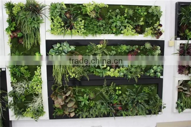 wall hanging artificial flowers/artificial green wall/artificial plant wall