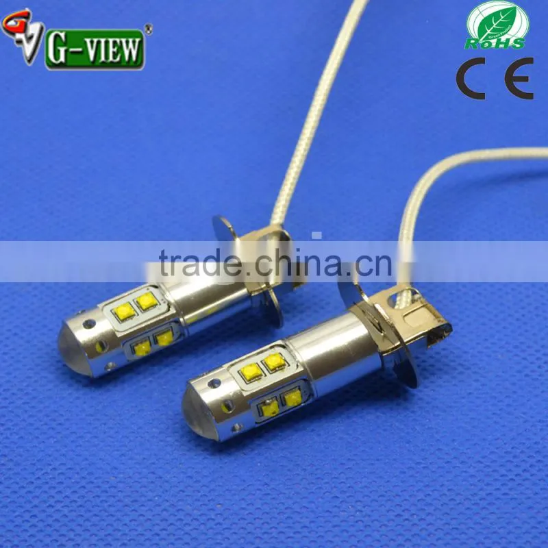 12v auto led bulb H3 50w high lumen car fog daytime running lamps
