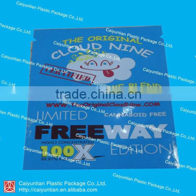 WTF aluminum foil herbal incense incense laminated bag
