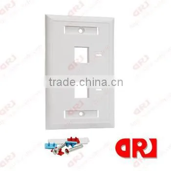 cat5e double ports rectangle rj45 86*120 face plate