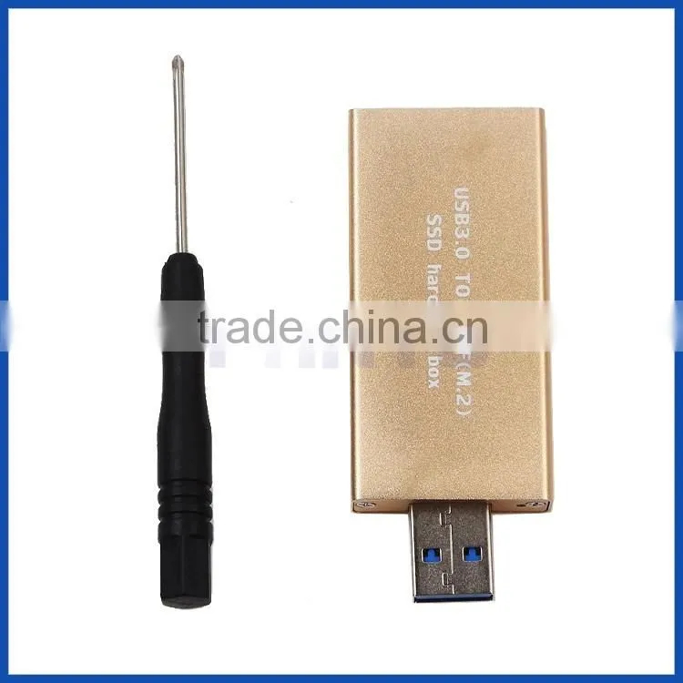 External USB3.0 to 2230/2242mm M.2 NGFF SSD Enclosure Storage Case