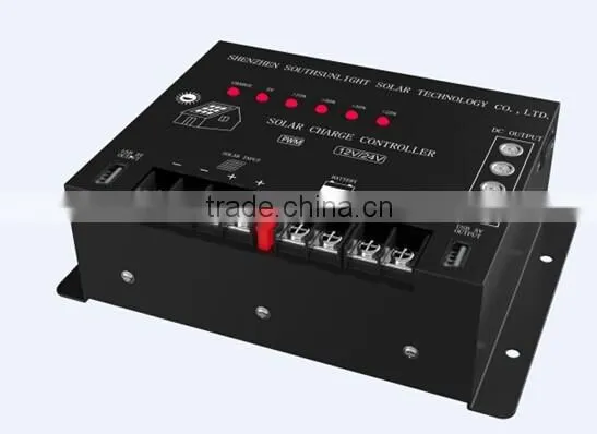 Factory supply 12v 24v 48v solar charge controller with USB output, pwm solar charge controller manual, 30A/50A solar controller