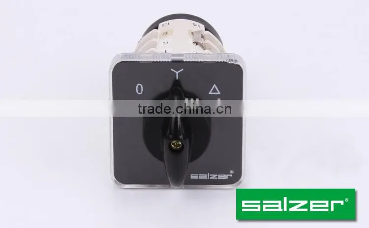 Salzer SAB16 rotary switch 3 position O-Y-DELTA (CE Approved)