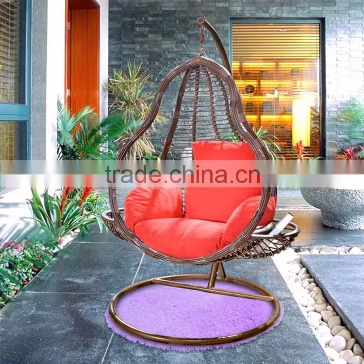 New Design Rattan Hanging Indoor Swing Bubble Chair For Kids Teardrop Swing Chair