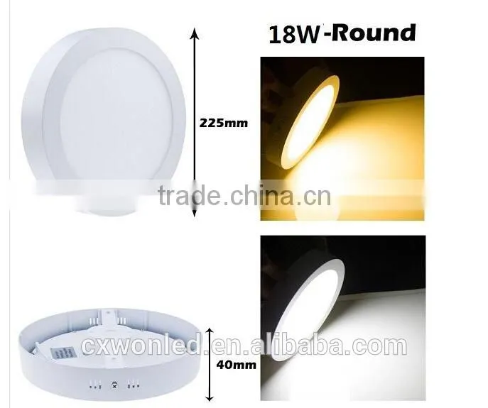 85-265V surface mounted 9w panel LED ceiling light with CE and ROHS