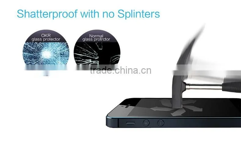 Benks OKR+ 0.3mm Shockproof Protective Film For iPhone 5/5s Clear Anti-Explosion Tempered Glass Screen Protector TB-0199