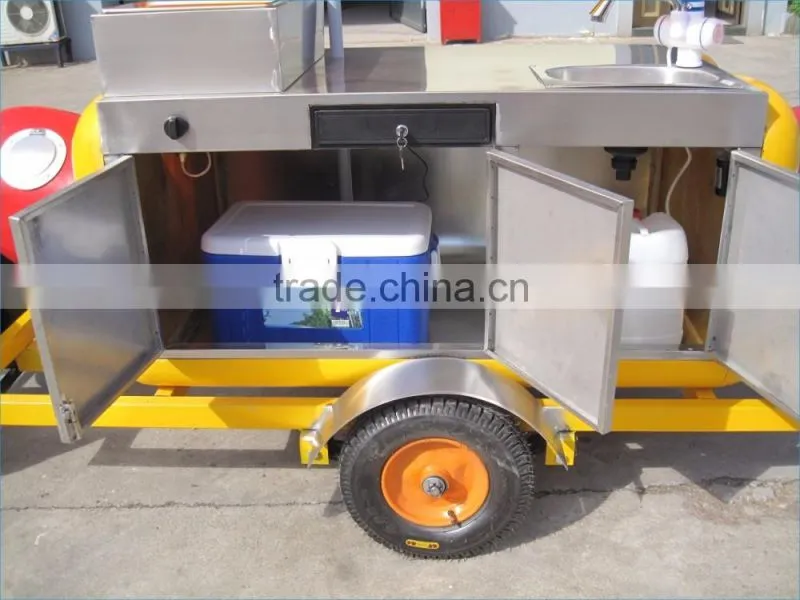 PORTABLE COMPARTMENT SINK HOT DOG CART FOOD TRUCK