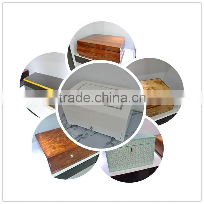 Customized high gloss wooden jewellery box