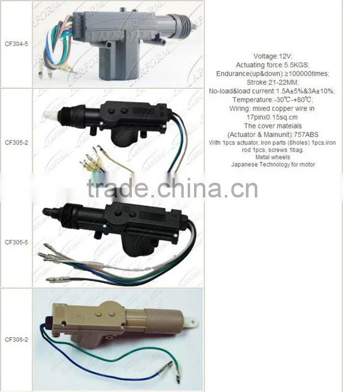 Strong drawing force universal car central locking power actuator witn long life span