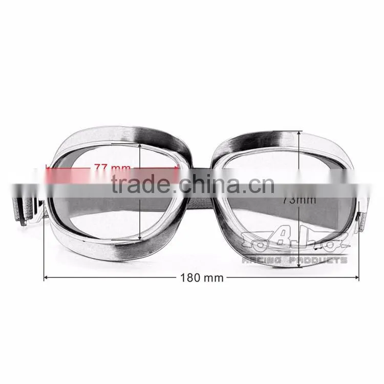 BJ-GT-013 Sliver Recommand motocross goggles helmet motorcycle glasses goggles for Harley