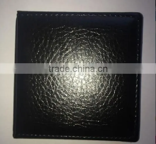 New Arrival Black Splendid Top Grade PU Leather Memo Paper Holder