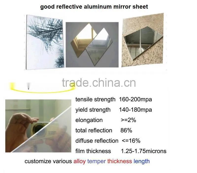 Mirror reflective aluminum sheet