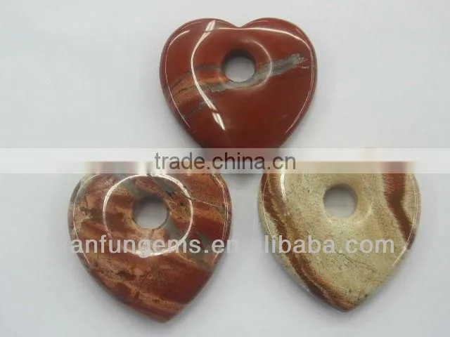 Wholesale 35*6mm Silver Leaf heart shape pendant