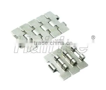 Heavy duty SS 304 chain stainless steel slat top steel chain for transferring automatic conveyor