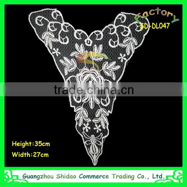 High quality latest fashion appliques wholesale patch lace collar