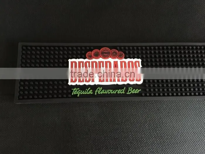 soft plastic PVC bar runner non slip bar rail mats factory price