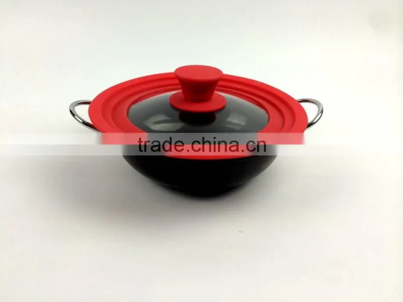 Universal deckel,glass Pot lids,Silica gel glass cover,Pot lids,General glass cover ,silicone pan cover