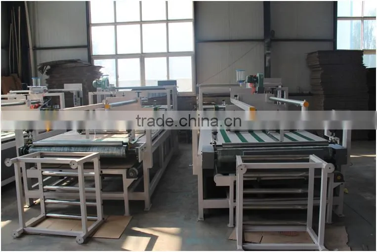 Semi-automatic carton box folder and gluer packing equipment
