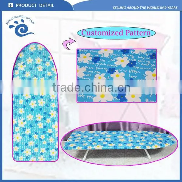 Supplier Home Office Hotel Use Essentials 80*30cm (H)12CM Wispy Floral TC Cloth Chambray Small Ironing Board Sturdy