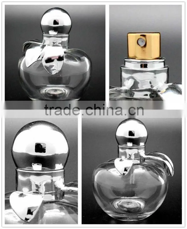 25ml mini apple shaped spray Glass perfume bottle