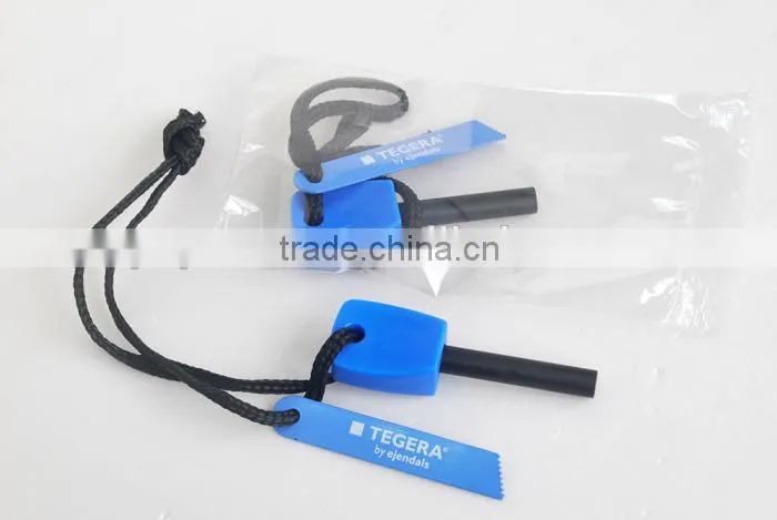 Cheap Travel Emergency fire starter survival flint with customized color and logo