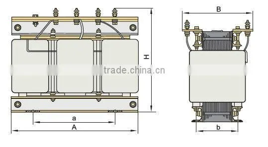 Three-phase step dow & step up control isolation transformer380V to 220V SBK(SG)-2500VA machine tool control transformer