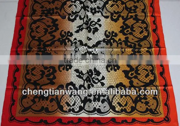 lady scarf fashion 90cm square 100% silk scarf lady scarf