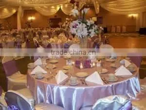 2015 hot sell satin banquet table cloth for wedding banquet hotel