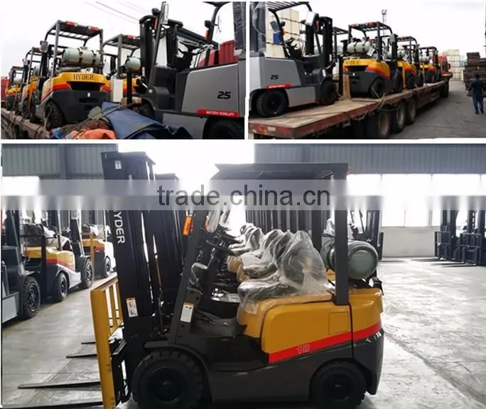 CHINA TOP10 MANUFACTURER forklift 2.5 tons gasoline forklift trucks for sale with imported accessories