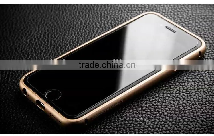 3in1cowhide case and metal bumper,aviation aluminum,PC, For iphone 6/plus Style case cover,