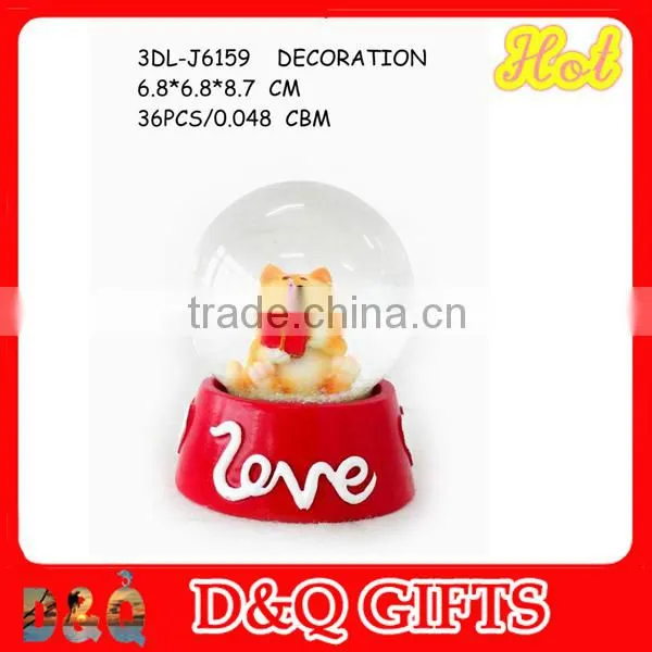 poly resin snow globe for home decoration