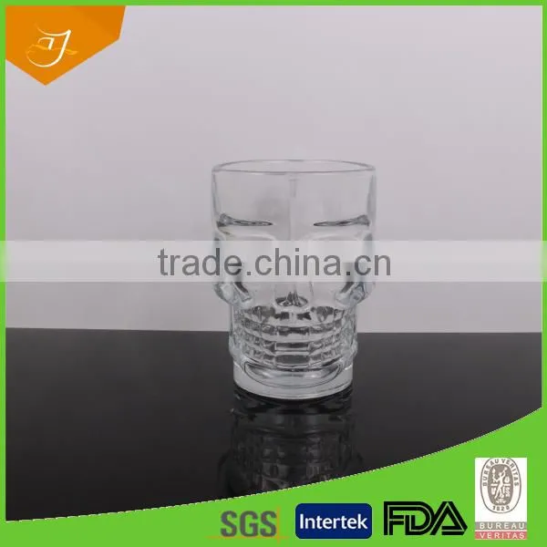 Glass mug with Skeleton Embossed
