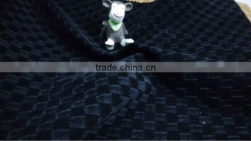 Fashion kint spray printed flocking fabrics for india market