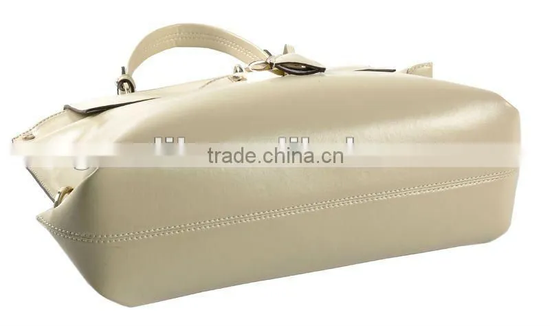 2012 Spring&Summer Lady Small Glossy Genuine Leather Handbag! Hot selling!