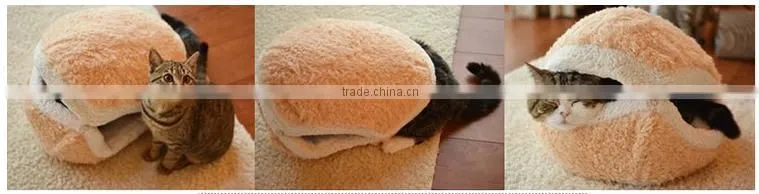 Populer Hamburger Style Shell Nest Windproof Waterproof Removable Pet Cat Bed House Thermal Hiding