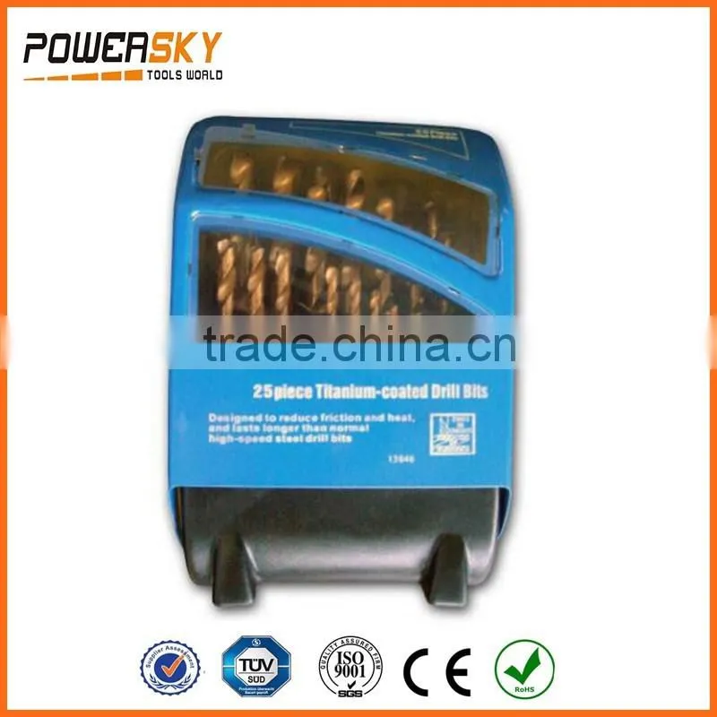 25 PCS Twist Drill Set 1-13mm
