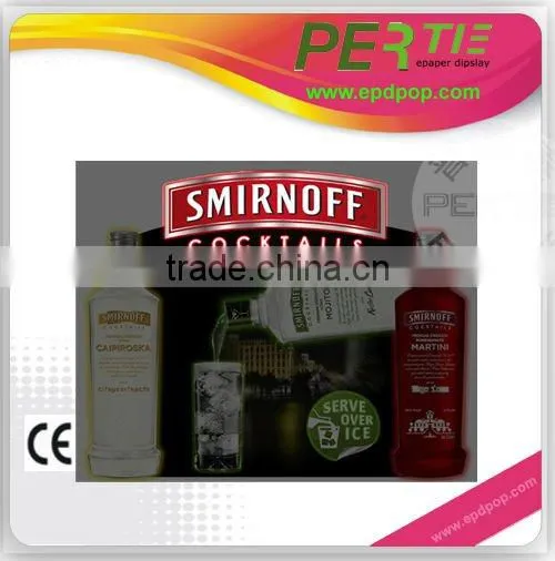 acrylic sheet scrap advertising player advertising display stand -pop standee or billboard new led