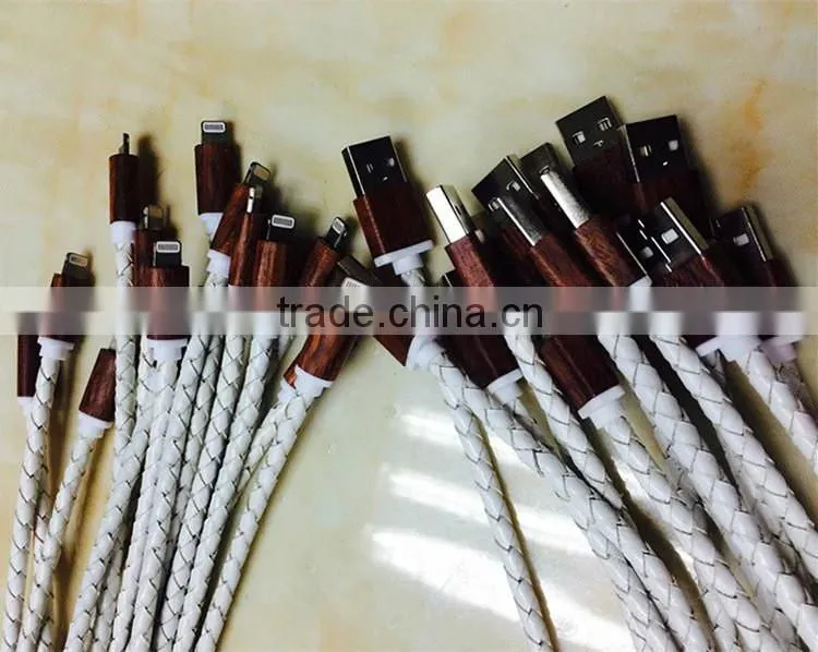 8 pin leather usb cable for IPhone