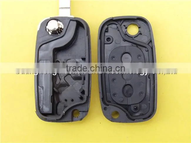 Hot Sale Folding Flip Remote Key Fob for Renault 2 Button Key Shell Blank without logo