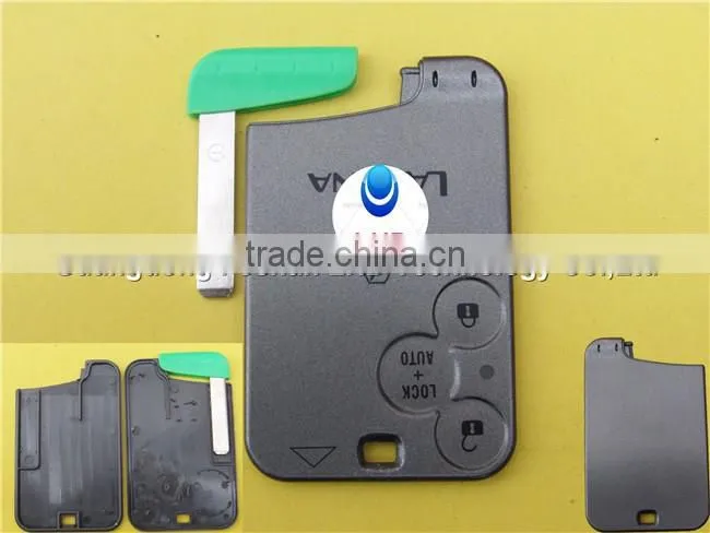 Replacement 3 Buttons With Logo Uncut Right Groove Blade Remote Blank Fob Key Case Shell For Mitsubishi Car Key