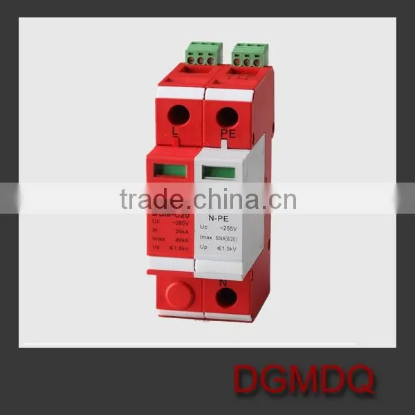 High quality transient voltage surge suppressor mounted in 35mm DIN rail