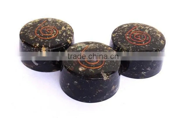 Black Tourmaline Stone Orgonite Tower Buster