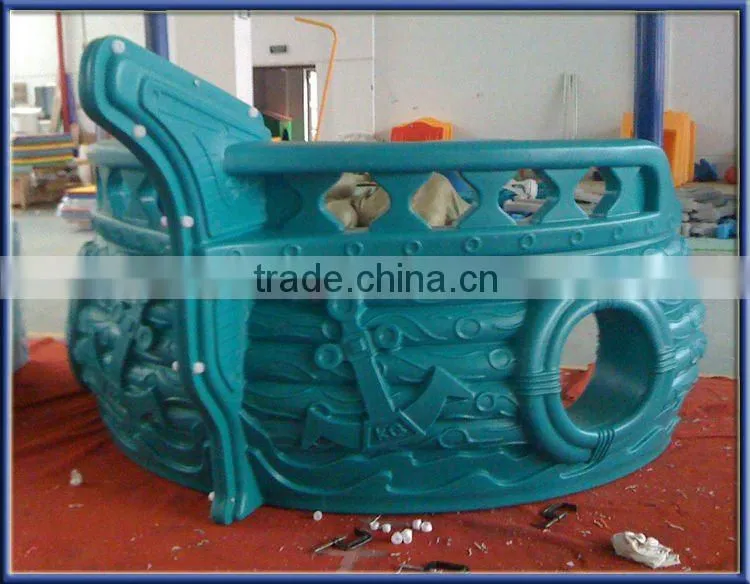 Outdoor plastic slide playground