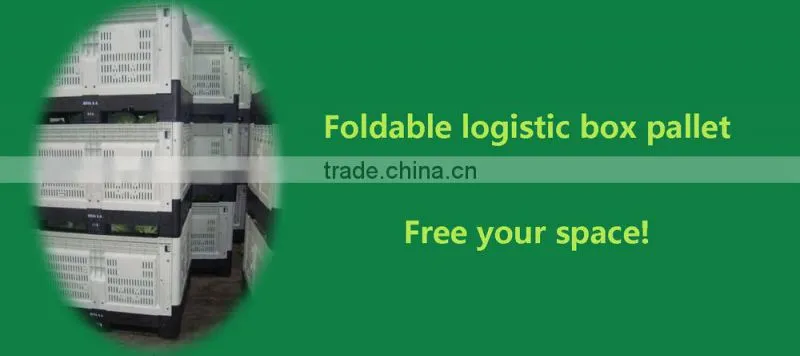 Stackable foldable storage box pallet for vegetables and fruits