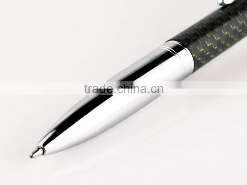Luxury carbon fiber designed Featured roller pen with metal pen