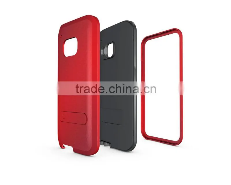 New design armor case built in screen protector for HTC M9
