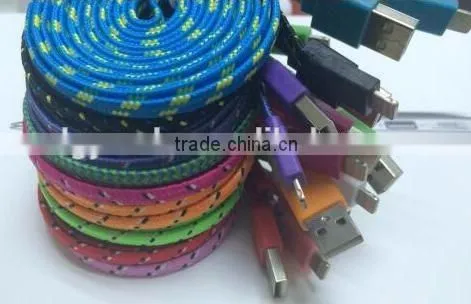 Professional manufacturer of usb 2.0 male to micro usb male flat cable